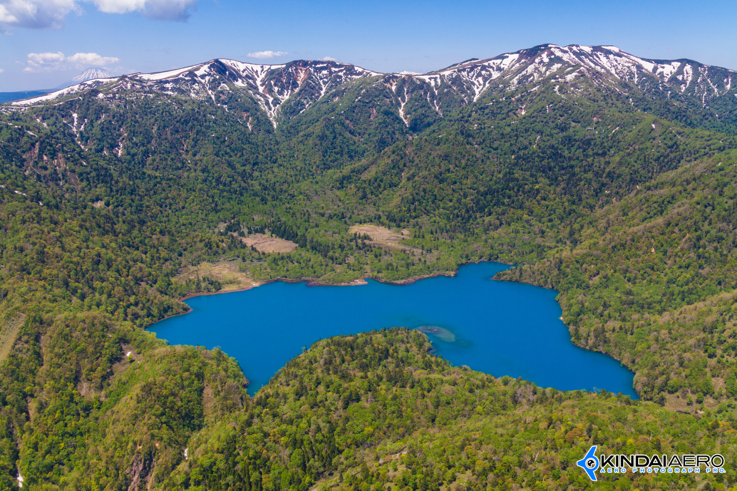 北海道千歳市 オコタンペ湖の航空写真撮影 2013-06-07