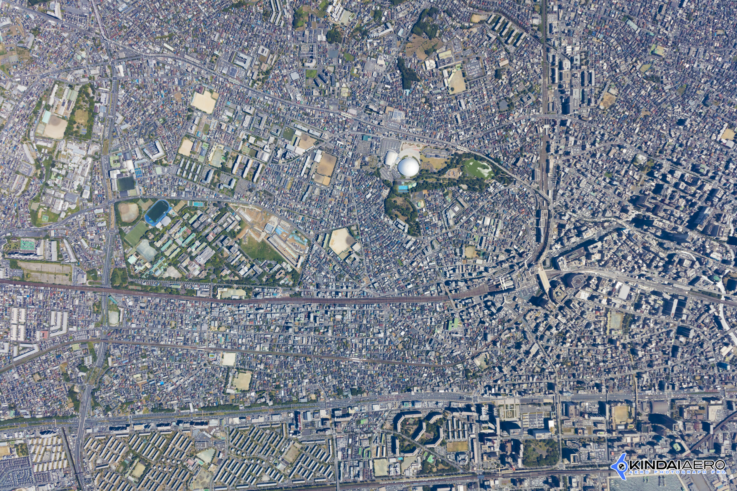 千葉市 千葉駅周辺の航空写真撮影 (垂直撮影)　2025-09-02