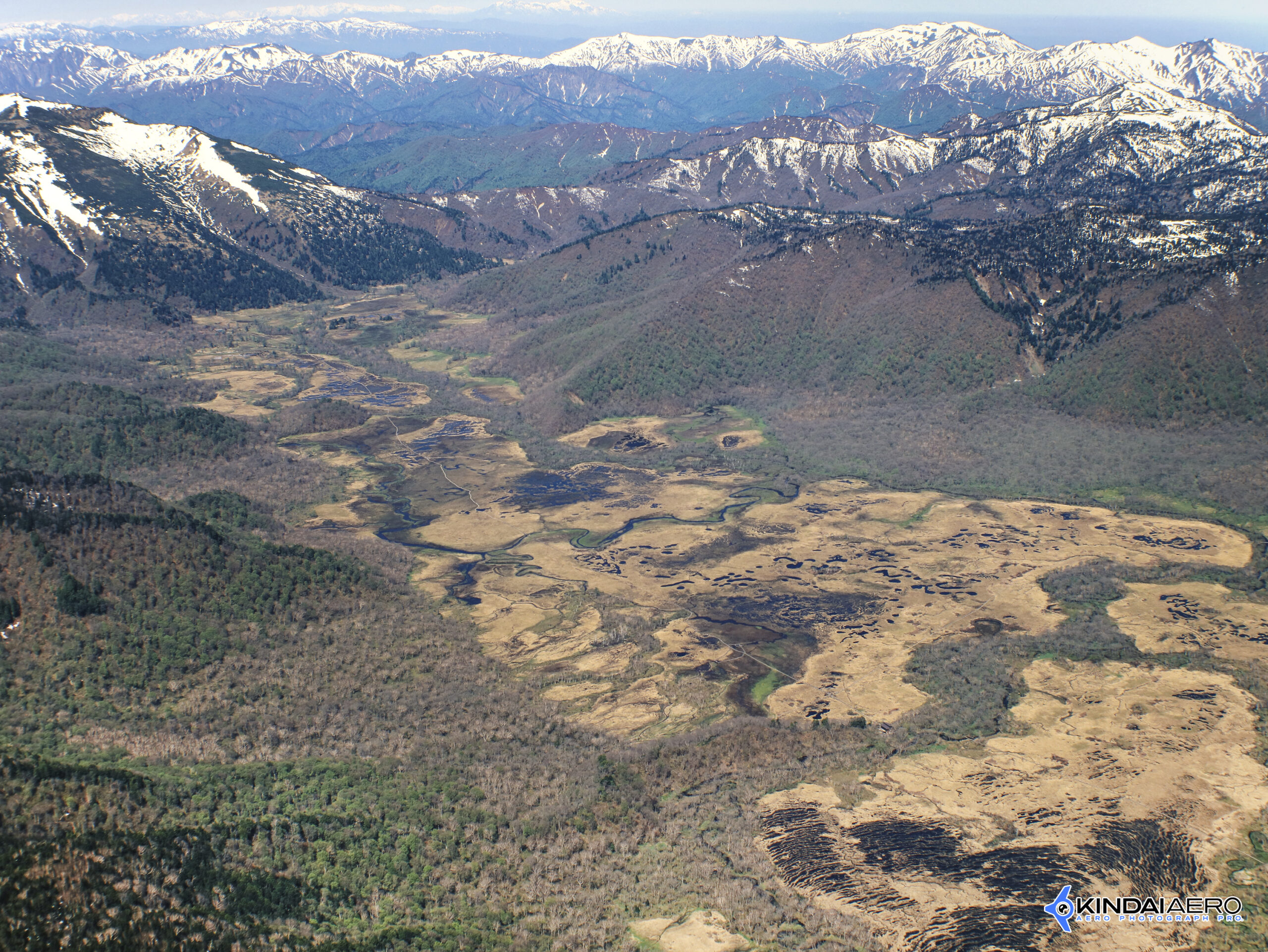福島県南会津郡・尾瀬ヶ原　航空写真撮影 1992-06
