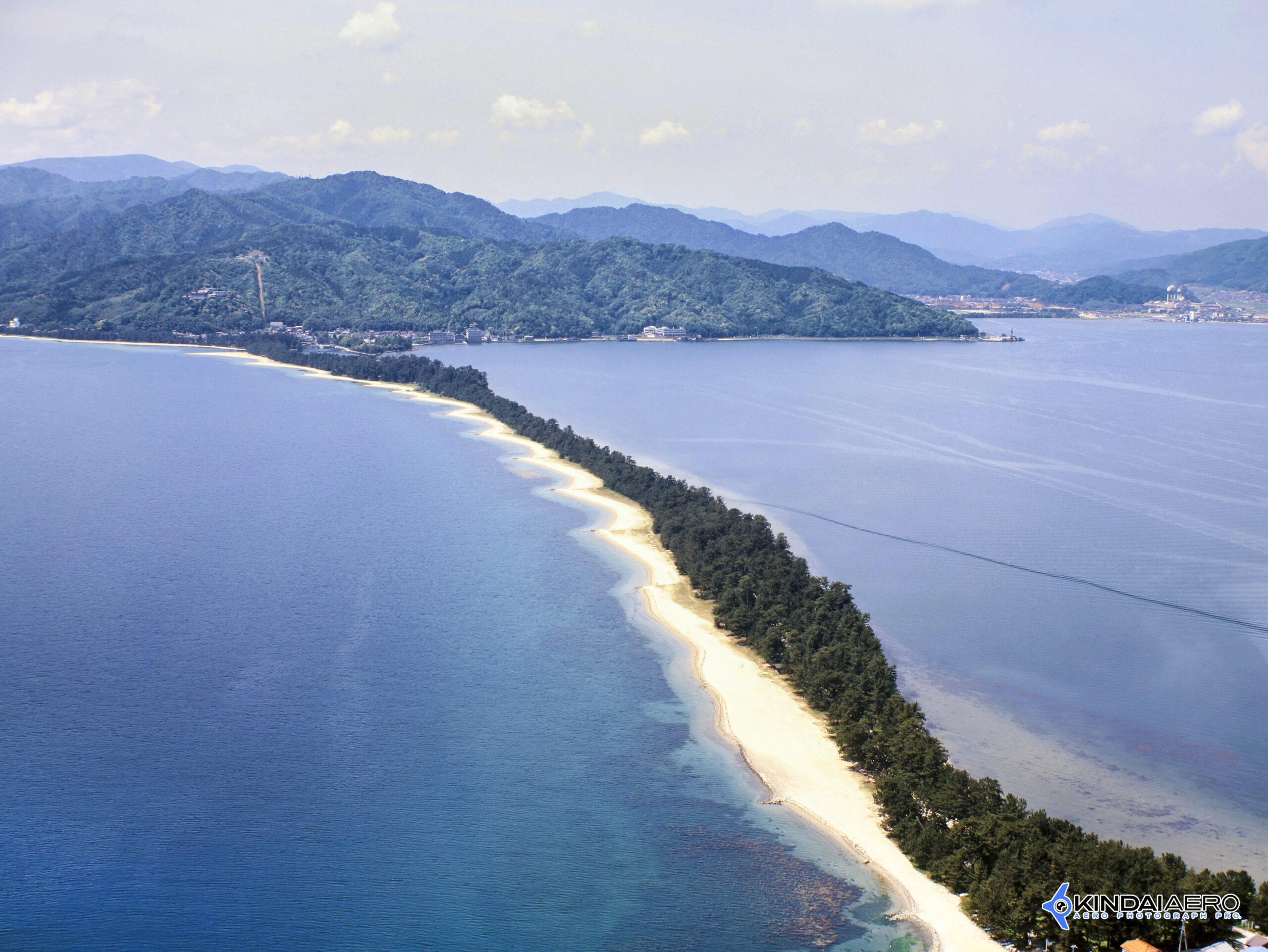 京都府宮津市・天橋立-日本三景　航空写真撮影 1994-05