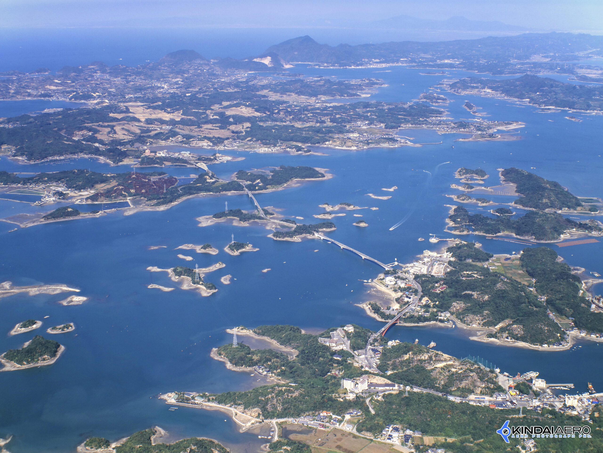 熊本県上天草市・天草五橋　航空写真撮影 1994-10