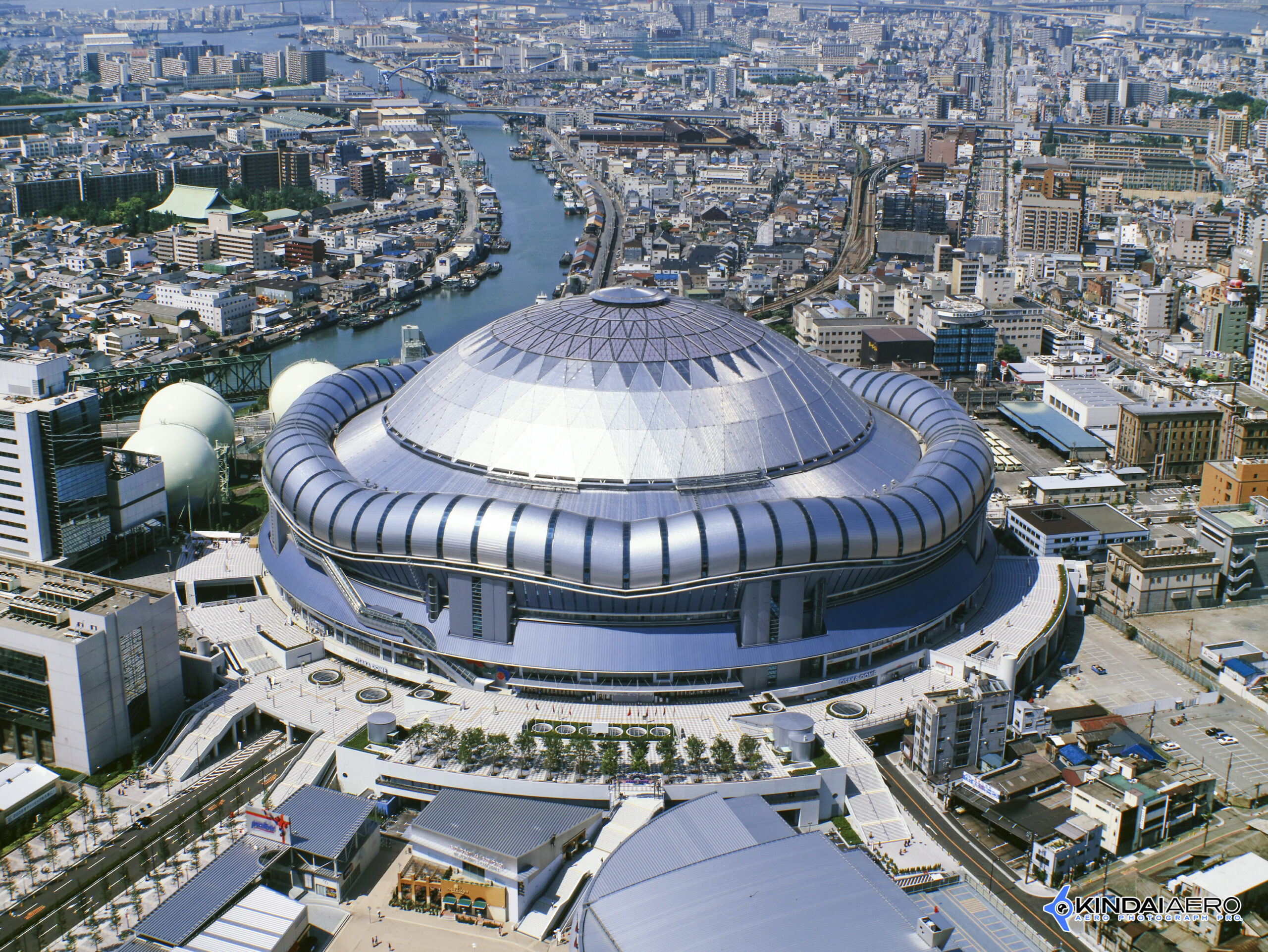 大阪府大阪市・京セラドーム大阪　航空写真撮影 1997-05