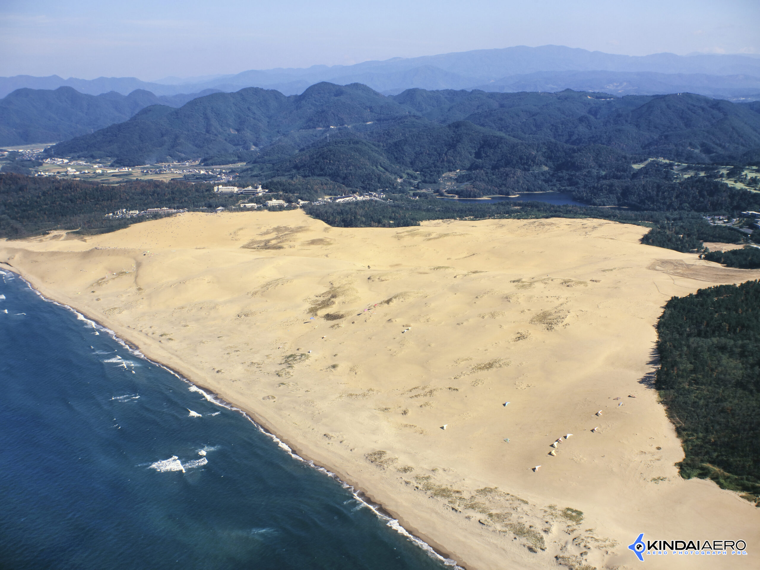 鳥取県鳥取市・鳥取砂丘　航空写真撮影 1999-10