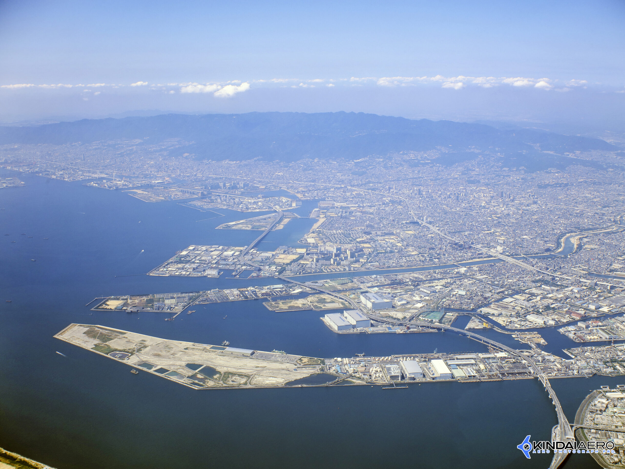 兵庫県・阪神工業地帯-尼崎・西宮・芦屋港の航空写真撮影 2010-09　