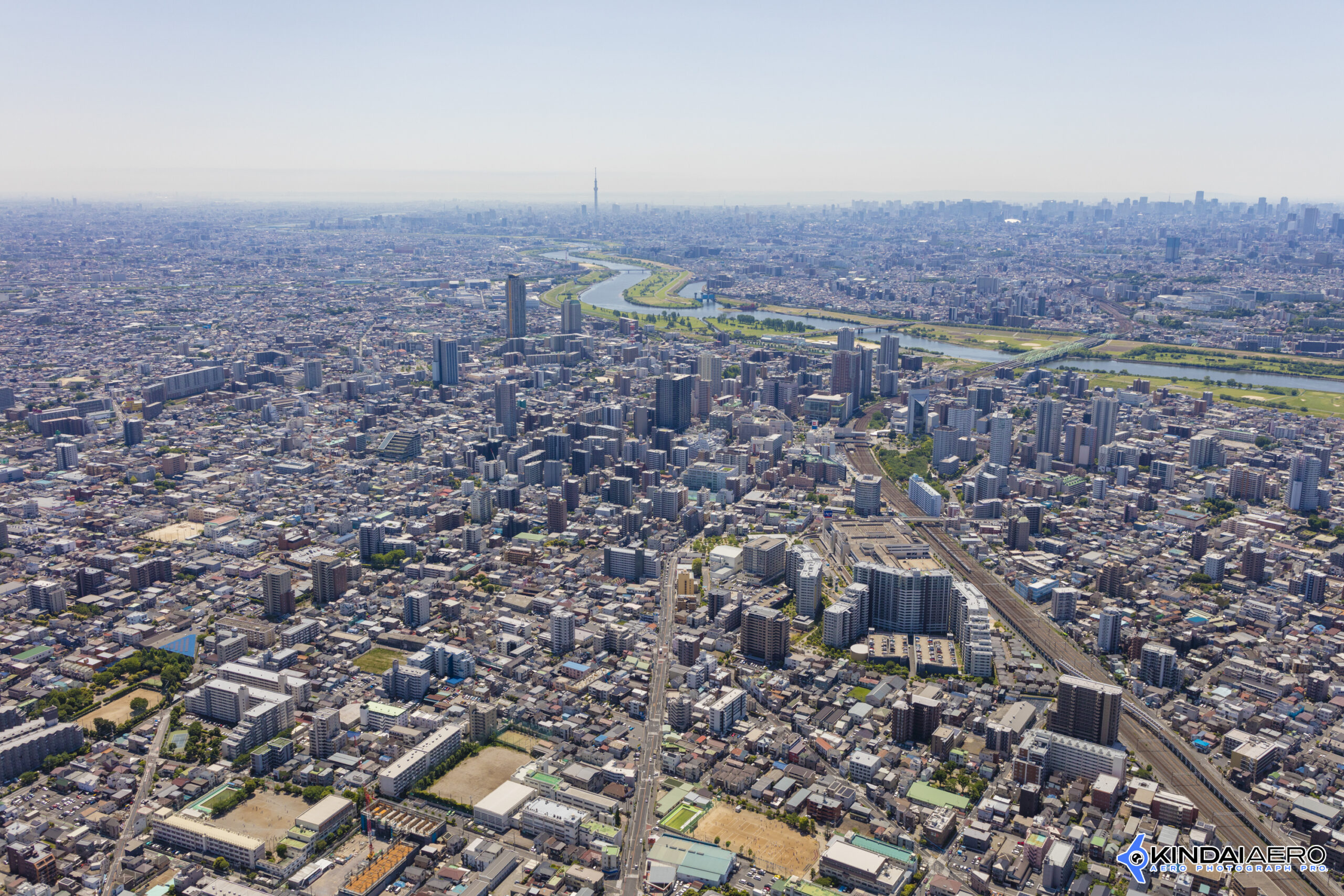 埼玉県川口市 川口駅周辺を航空写真撮影 2024-05-10