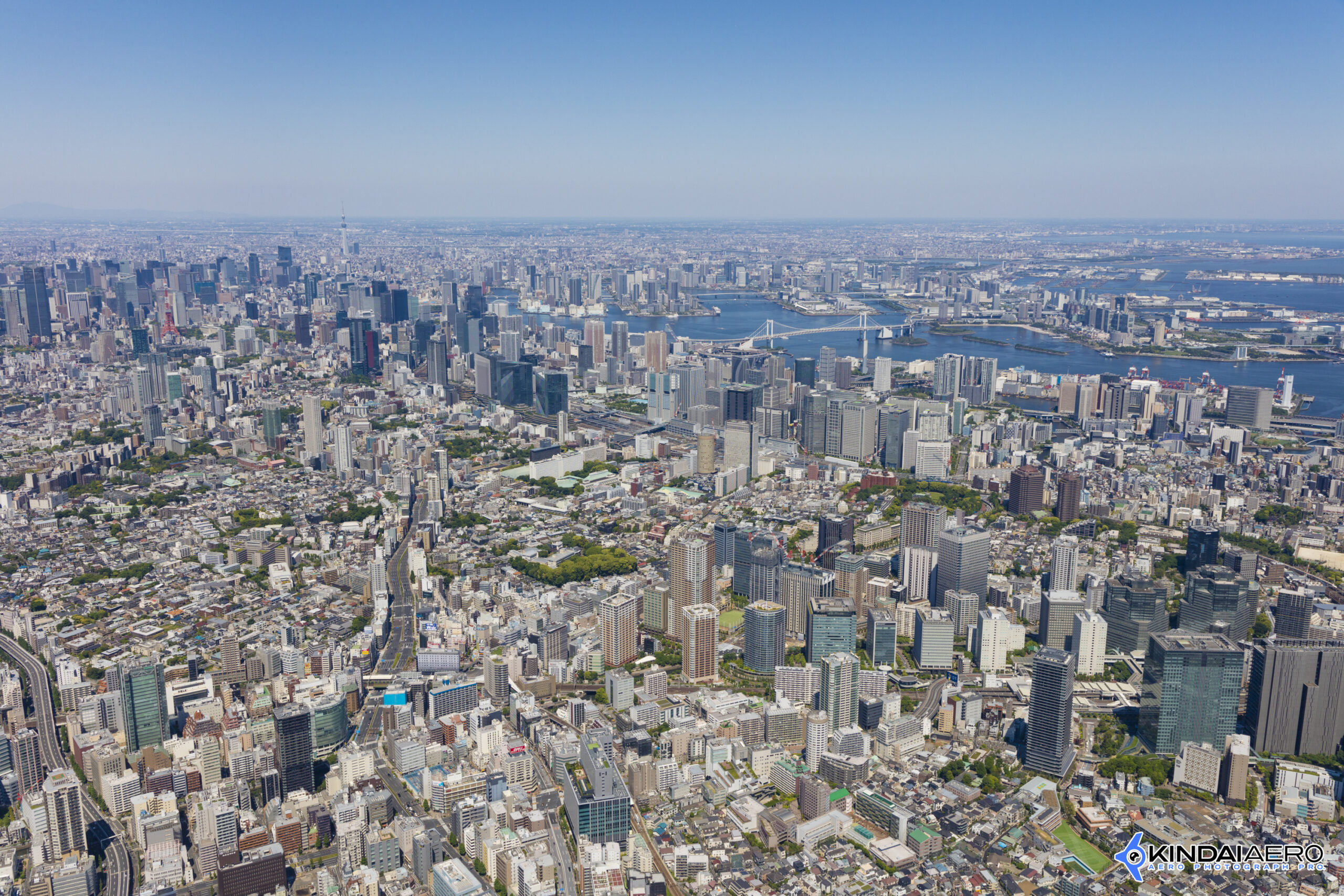 東京都港区 大崎・五反田駅～都心　航空写真撮影 2026-05-05